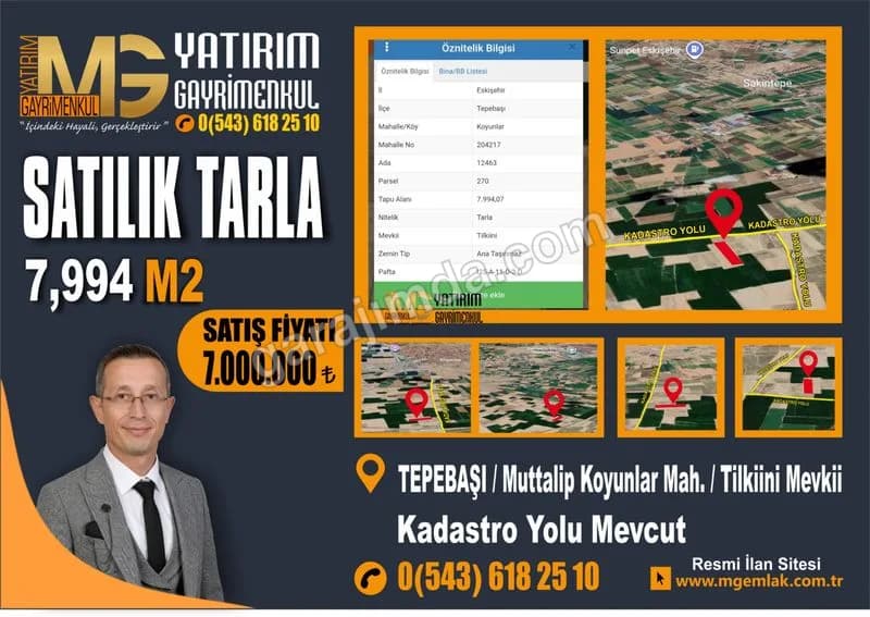 MG YATIRIM GAYRİMENKUL GÜVENCESİYLE!GELECEĞİ GARANTİLEYEN YATIRIM MUTTALİP’TE KAÇIRILMAYACAK TARLA