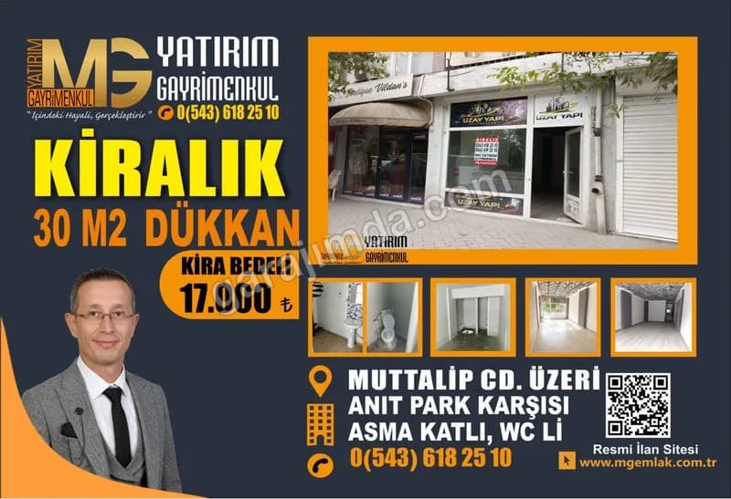MG YATIRIM GAYRİMENKUL'DEN KİRALIK DÜKKAN